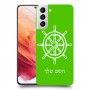 הגה - קפטן - ים כיסוי מגן קשיח בעיצוב אישי עם השם שלך ל Samsung Galaxy S21 5G יחידה אחת סקרין מובייל
