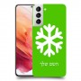 שלג כיסוי מגן קשיח בעיצוב אישי עם השם שלך ל Samsung Galaxy S21 5G יחידה אחת סקרין מובייל
