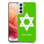 מגן דוד - ישראל כיסוי מגן קשיח בעיצוב אישי עם השם שלך ל Samsung Galaxy S21 5G יחידה אחת סקרין מובייל