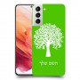 עץ כיסוי מגן קשיח בעיצוב אישי עם השם שלך ל Samsung Galaxy S21 5G יחידה אחת סקרין מובייל