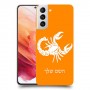 עקרב כיסוי מגן קשיח בעיצוב אישי עם השם שלך ל Samsung Galaxy S21 5G יחידה אחת סקרין מובייל