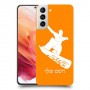 סנובורד כיסוי מגן קשיח בעיצוב אישי עם השם שלך ל Samsung Galaxy S21 5G יחידה אחת סקרין מובייל