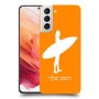 גלישה כיסוי מגן קשיח בעיצוב אישי עם השם שלך ל Samsung Galaxy S21 5G יחידה אחת סקרין מובייל