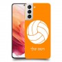 כדורעף - כדור כיסוי מגן קשיח בעיצוב אישי עם השם שלך ל Samsung Galaxy S21 5G יחידה אחת סקרין מובייל