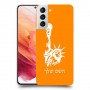 פסל החירות כיסוי מגן קשיח בעיצוב אישי עם השם שלך ל Samsung Galaxy S21 5G יחידה אחת סקרין מובייל