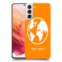עולם כיסוי מגן קשיח בעיצוב אישי עם השם שלך ל Samsung Galaxy S21 5G יחידה אחת סקרין מובייל