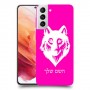 זאב כיסוי מגן קשיח בעיצוב אישי עם השם שלך ל Samsung Galaxy S21 5G יחידה אחת סקרין מובייל