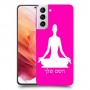 יוגה כיסוי מגן קשיח בעיצוב אישי עם השם שלך ל Samsung Galaxy S21 5G יחידה אחת סקרין מובייל