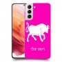 שור כיסוי מגן קשיח בעיצוב אישי עם השם שלך ל Samsung Galaxy S21 5G יחידה אחת סקרין מובייל