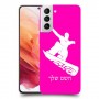 סנובורד כיסוי מגן קשיח בעיצוב אישי עם השם שלך ל Samsung Galaxy S21 5G יחידה אחת סקרין מובייל