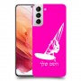 גלישת מפרש כיסוי מגן קשיח בעיצוב אישי עם השם שלך ל Samsung Galaxy S21 5G יחידה אחת סקרין מובייל