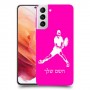 שחקן טניס כיסוי מגן קשיח בעיצוב אישי עם השם שלך ל Samsung Galaxy S21 5G יחידה אחת סקרין מובייל