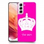 כתר מלכותי כיסוי מגן קשיח בעיצוב אישי עם השם שלך ל Samsung Galaxy S21 5G יחידה אחת סקרין מובייל