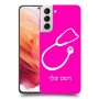 רופא סטטוסקופ כיסוי מגן קשיח בעיצוב אישי עם השם שלך ל Samsung Galaxy S21 5G יחידה אחת סקרין מובייל