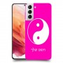 סמל יינג יאנג - סין כיסוי מגן קשיח בעיצוב אישי עם השם שלך ל Samsung Galaxy S21 5G יחידה אחת סקרין מובייל