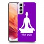 יוגה כיסוי מגן קשיח בעיצוב אישי עם השם שלך ל Samsung Galaxy S21 5G יחידה אחת סקרין מובייל