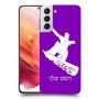 סנובורד כיסוי מגן קשיח בעיצוב אישי עם השם שלך ל Samsung Galaxy S21 5G יחידה אחת סקרין מובייל