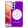 כדורעף - כדור כיסוי מגן קשיח בעיצוב אישי עם השם שלך ל Samsung Galaxy S21 5G יחידה אחת סקרין מובייל