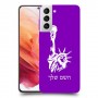פסל החירות כיסוי מגן קשיח בעיצוב אישי עם השם שלך ל Samsung Galaxy S21 5G יחידה אחת סקרין מובייל