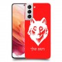 זאב כיסוי מגן קשיח בעיצוב אישי עם השם שלך ל Samsung Galaxy S21 5G יחידה אחת סקרין מובייל