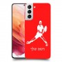 שחקן טניס כיסוי מגן קשיח בעיצוב אישי עם השם שלך ל Samsung Galaxy S21 5G יחידה אחת סקרין מובייל