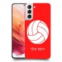 כדורעף - כדור כיסוי מגן קשיח בעיצוב אישי עם השם שלך ל Samsung Galaxy S21 5G יחידה אחת סקרין מובייל