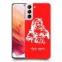 סנטה קלאוס כיסוי מגן קשיח בעיצוב אישי עם השם שלך ל Samsung Galaxy S21 5G יחידה אחת סקרין מובייל