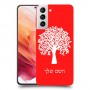 עץ כיסוי מגן קשיח בעיצוב אישי עם השם שלך ל Samsung Galaxy S21 5G יחידה אחת סקרין מובייל