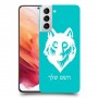 זאב כיסוי מגן קשיח בעיצוב אישי עם השם שלך ל Samsung Galaxy S21 5G יחידה אחת סקרין מובייל