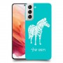 זברה כיסוי מגן קשיח בעיצוב אישי עם השם שלך ל Samsung Galaxy S21 5G יחידה אחת סקרין מובייל