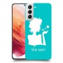 אישה אהבה כיסוי מגן קשיח בעיצוב אישי עם השם שלך ל Samsung Galaxy S21 5G יחידה אחת סקרין מובייל