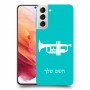 חצוצרה כיסוי מגן קשיח בעיצוב אישי עם השם שלך ל Samsung Galaxy S21 5G יחידה אחת סקרין מובייל