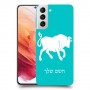 שור כיסוי מגן קשיח בעיצוב אישי עם השם שלך ל Samsung Galaxy S21 5G יחידה אחת סקרין מובייל
