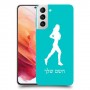ג'וגלין - אישה כיסוי מגן קשיח בעיצוב אישי עם השם שלך ל Samsung Galaxy S21 5G יחידה אחת סקרין מובייל