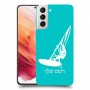 גלישת מפרש כיסוי מגן קשיח בעיצוב אישי עם השם שלך ל Samsung Galaxy S21 5G יחידה אחת סקרין מובייל