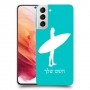 גלישה כיסוי מגן קשיח בעיצוב אישי עם השם שלך ל Samsung Galaxy S21 5G יחידה אחת סקרין מובייל