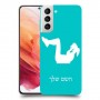 אימון ספורט - אישה כיסוי מגן קשיח בעיצוב אישי עם השם שלך ל Samsung Galaxy S21 5G יחידה אחת סקרין מובייל
