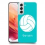 כדורעף - כדור כיסוי מגן קשיח בעיצוב אישי עם השם שלך ל Samsung Galaxy S21 5G יחידה אחת סקרין מובייל