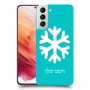 שלג כיסוי מגן קשיח בעיצוב אישי עם השם שלך ל Samsung Galaxy S21 5G יחידה אחת סקרין מובייל