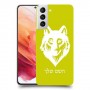 זאב כיסוי מגן קשיח בעיצוב אישי עם השם שלך ל Samsung Galaxy S21 5G יחידה אחת סקרין מובייל