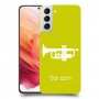 חצוצרה כיסוי מגן קשיח בעיצוב אישי עם השם שלך ל Samsung Galaxy S21 5G יחידה אחת סקרין מובייל