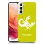 עקרב כיסוי מגן קשיח בעיצוב אישי עם השם שלך ל Samsung Galaxy S21 5G יחידה אחת סקרין מובייל