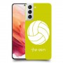 כדורעף - כדור כיסוי מגן קשיח בעיצוב אישי עם השם שלך ל Samsung Galaxy S21 5G יחידה אחת סקרין מובייל