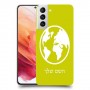 עולם כיסוי מגן קשיח בעיצוב אישי עם השם שלך ל Samsung Galaxy S21 5G יחידה אחת סקרין מובייל