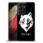 זאב כיסוי מגן קשיח בעיצוב אישי עם השם שלך ל Samsung Galaxy S21 Ultra 5G יחידה אחת סקרין מובייל