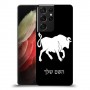שור כיסוי מגן קשיח בעיצוב אישי עם השם שלך ל Samsung Galaxy S21 Ultra 5G יחידה אחת סקרין מובייל