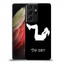 אימון ספורט - אישה כיסוי מגן קשיח בעיצוב אישי עם השם שלך ל Samsung Galaxy S21 Ultra 5G יחידה אחת סקרין מובייל