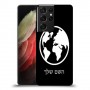 עולם כיסוי מגן קשיח בעיצוב אישי עם השם שלך ל Samsung Galaxy S21 Ultra 5G יחידה אחת סקרין מובייל