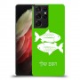 דגים כיסוי מגן קשיח בעיצוב אישי עם השם שלך ל Samsung Galaxy S21 Ultra 5G יחידה אחת סקרין מובייל