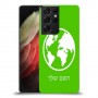 עולם כיסוי מגן קשיח בעיצוב אישי עם השם שלך ל Samsung Galaxy S21 Ultra 5G יחידה אחת סקרין מובייל